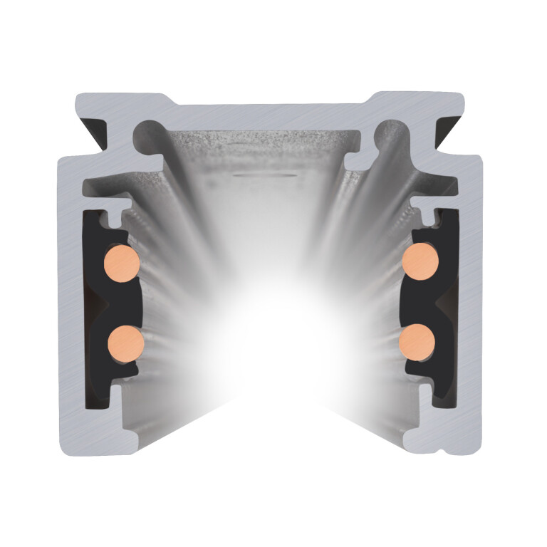 SLV 4m Aufbauschiene, 48V TRACK, schwarz, DALI