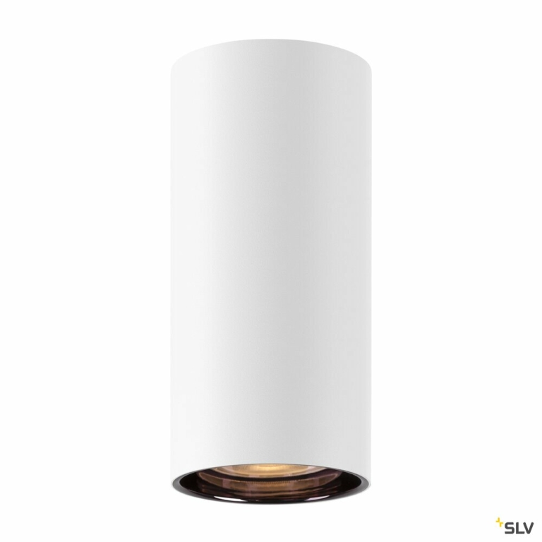 SLV ASTO TUBE, Deckenaufbauleuchte, zylindrisch, max. 1x10W, weiß