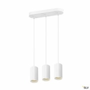 ASTO TUBE, Pendelleuchte, GU10, Pendellänge 250 cm, max. 3x10W, weiß