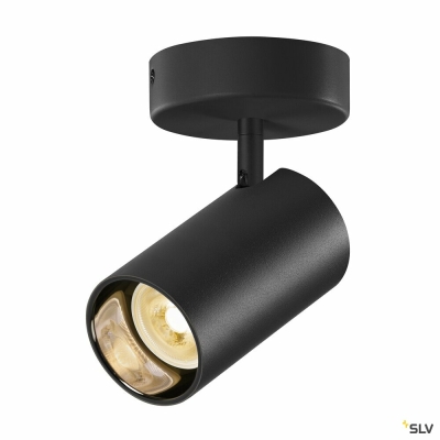 SLV ASTO TUBE, Spot, zylindrisch, max. 1x10W, schwarz