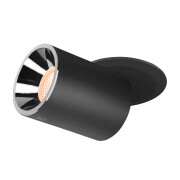 NUMINOS® PROJECTOR L, Deckeneinbauleuchte, 2700 K, 20°, zylindrisch, schwarz / chrom