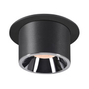 NUMINOS® PROJECTOR L, Deckeneinbauleuchte, 2700 K, 20°, zylindrisch, schwarz / chrom