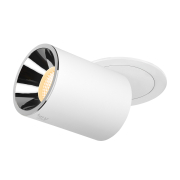 NUMINOS® PROJECTOR L, Deckeneinbauleuchte, 3000 K, 20°, zylindrisch, weiß / chrom