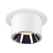 NUMINOS® PROJECTOR L, Deckeneinbauleuchte, 3000 K, 20°, zylindrisch, weiß / chrom