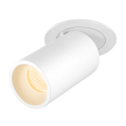 NUMINOS® PROJECTOR M, Deckeneinbauleuchte, 3000 K, 55°, zylindrisch, weiß / weiß
