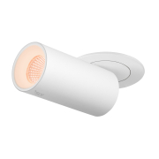 NUMINOS® PROJECTOR S, Deckeneinbauleuchte, 2700 K, 40°, zylindrisch, weiß / weiß