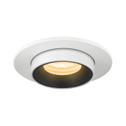 NUMINOS® PROJECTOR XS, Deckeneinbauleuchte, 3000 K, 20°, zylindrisch, weiß / schwarz