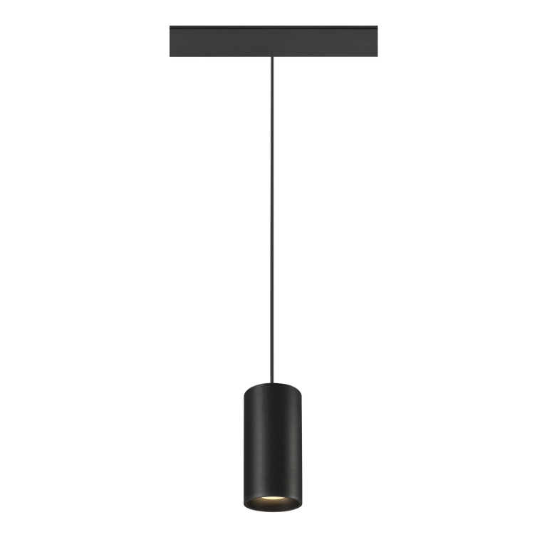 SLV NUMINOS® S 48V TRACK, DALI, Pendelleuchte, schwarz / schwarz, 16W, 1030lm, 3000K, CRI90, 55°