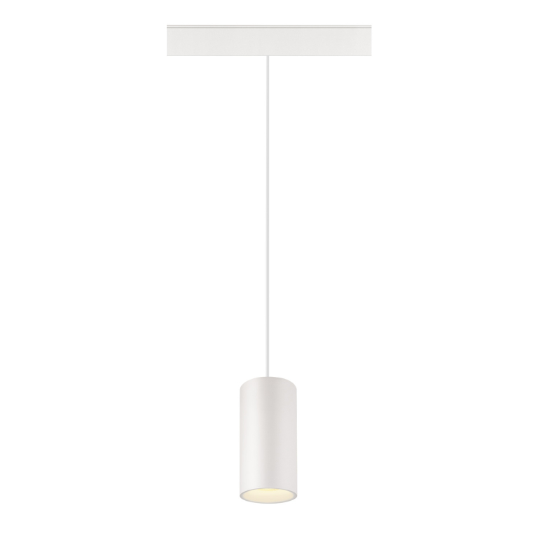 SLV NUMINOS® S 48V TRACK, DALI, Pendelleuchte, weiß / weiß, 16W, 1120lm, 3000K, CRI90, 20°