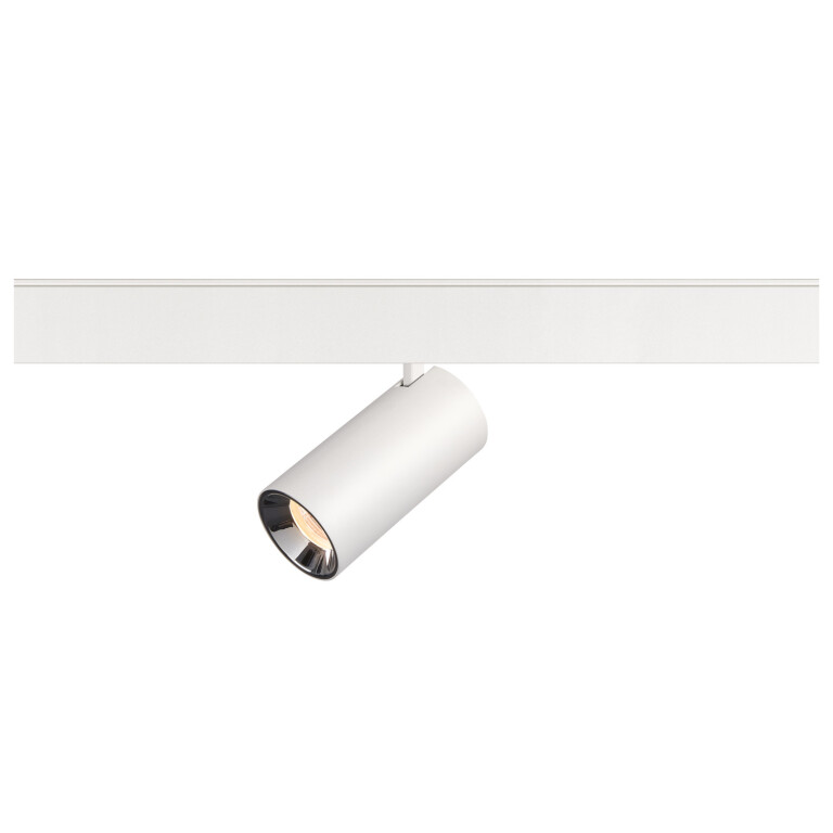 SLV NUMINOS® S 48V TRACK, DALI, Spot, weiß / chrom, 16W, 960lm, 2700K, CRI90, 20°