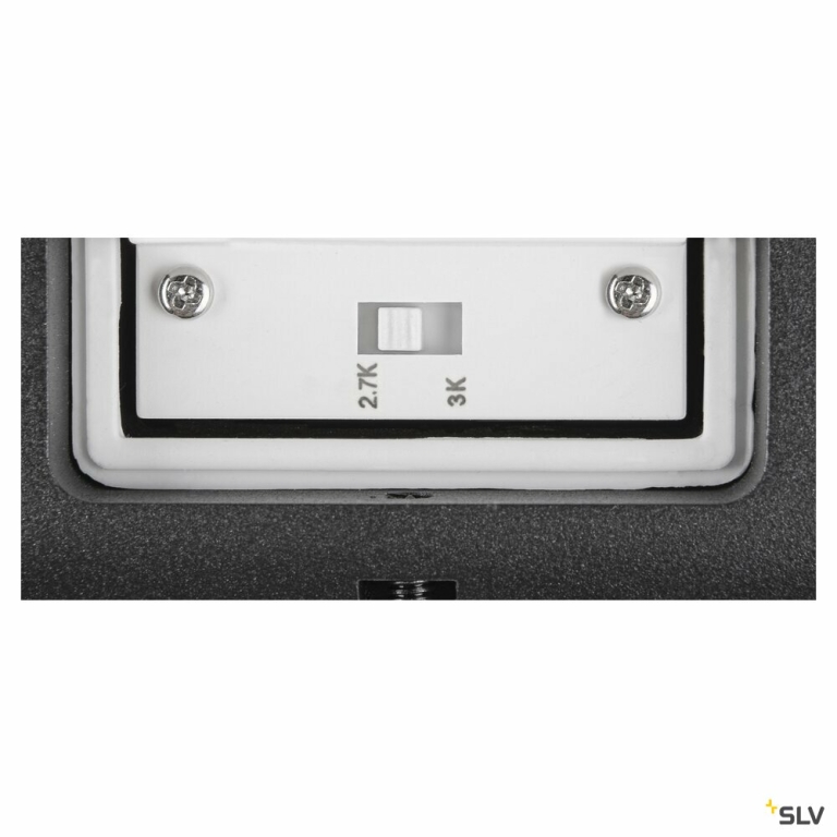 SLV LED Außenwandleuchte OVAL 18 WL schwarz Up & Down 10W IP65 CCT 2700/3000K
