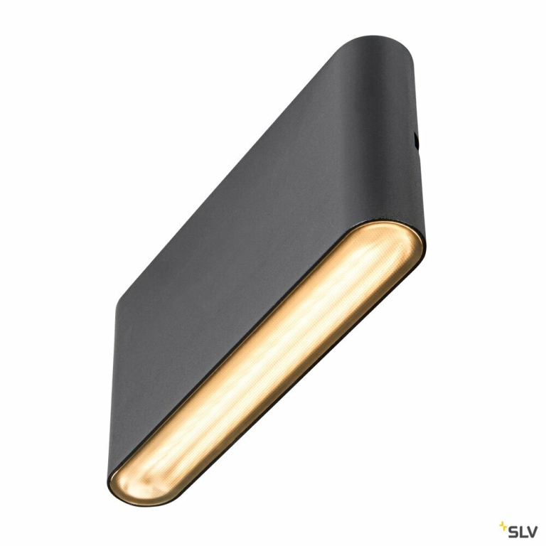 SLV LED Außenwandleuchte OVAL 18 WL schwarz Up & Down 10W IP65 CCT 2700/3000K