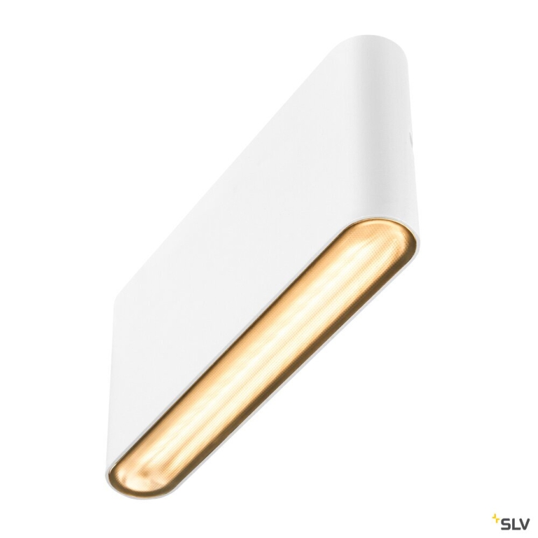 SLV LED Außenwandleuchte OVAL 18 WL weiß Up & Down 10W IP65 CCT 2700/3000K