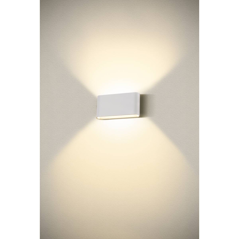 SLV LED Außenwandleuchte OVAL 18 WL weiß Up & Down 10W IP65 CCT 2700/3000K