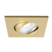 UNIVERSAL DOWNLIGHT Abdeckung, für Downlight IP20, schwenkbar, eckig, gold matt