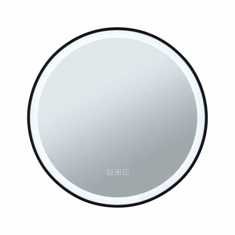 Paulmann LED Leuchtspiegel Mirra IP44  White Switch 750lm 230V 11,5W dimmbar Schwarz#Spiegel
