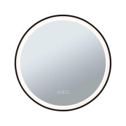 LED Leuchtspiegel Mirra IP44  White Switch 750lm 230V 11,5W dimmbar Schwarz#Spiegel