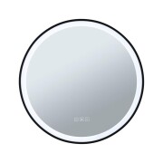LED Leuchtspiegel Mirra IP44  White Switch 750lm 230V 11,5W dimmbar Schwarz#Spiegel
