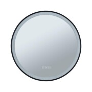 LED Leuchtspiegel Mirra IP44  White Switch 750lm 230V 11,5W dimmbar Schwarz#Spiegel