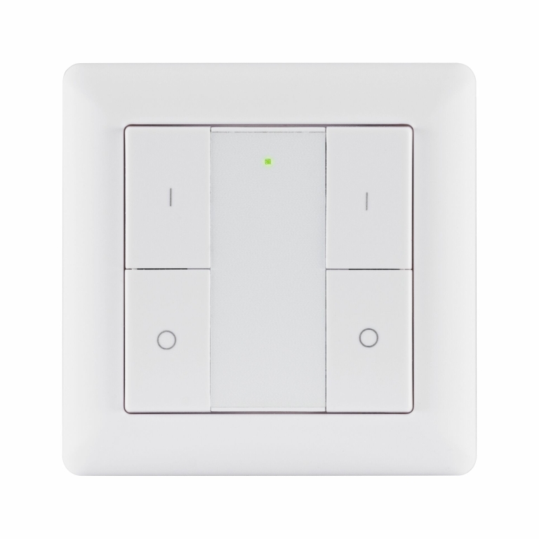 Paulmann Zigbee Einbaustrahler Starterset smik Gateway mit Wandtaster + 3er Set Einbauleuchte Nova Plus Coin RGBW