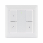 Zigbee Einbaustrahler Starterset smik Gateway mit Wandtaster + 3er Set Einbauleuchte Nova Plus Coin RGBW
