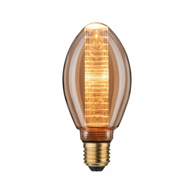 Paulmann Inner Glow Edition LED Birne Innenkolben Ringmuster E27 230V 120lm 3,6W 1800K dimmbar Gold