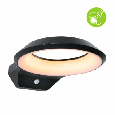 Paulmann LED Außenwandleuchte Anela Bewegungsmelder insektenfreundlich IP44  245x309mm 2200K 12W 700lm 230V  Anthrazit Aluminium