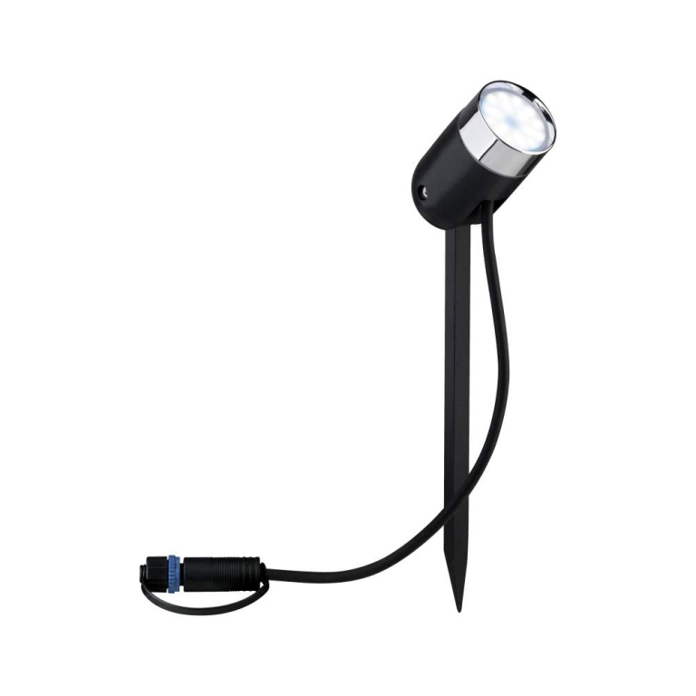 Paulmann Plug & Shine Bundle Smart Home smik Gateway + LED Gartenstrahler Pike Basisset RGBW+