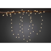 Plug & Shine LED Lichterkette 7,5m 72 kleine Lichter IP44 Warmweiß 3000K Schwarz
