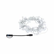 Plug & Shine LED Lichterkette Warmweiß   IP44 3000K    Schwarz