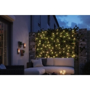 Plug & Shine LED Lichterkette Warmweiß   IP44 3000K    Schwarz