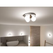 Selection Bathroom Deckenleuchte Gove IP44 G9   230V max. 3x20W dimmbar Chrom#Satin