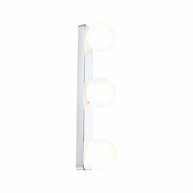 Lampen1a E14 dimmbar 230V 2x20W max. Paulmann | IP44 Chrom#Glas Wandleuchte 71077 Luena