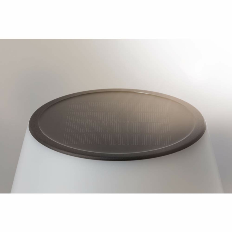 Paulmann Solar LED Tischleuchte 3-Step-Dim Lillesol IP44 3000K 45lm Edelstahl