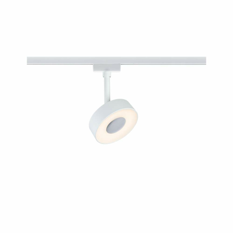 Paulmann URail LED Schienenspot Circle mit 3-Step-Dim 5W 160lm 3000K dimmbar 230V weiß (LED fest verbaut)