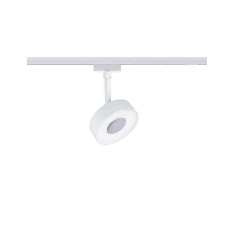 Paulmann URail LED Schienenspot Circle mit 3-Step-Dim 5W 180lm 4000K dimmbar 230V weiß (LED fest verbaut)