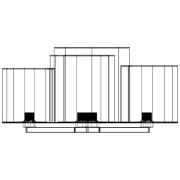 famlights | Deckenleuchte Alessia in Braun E27 4-flammig