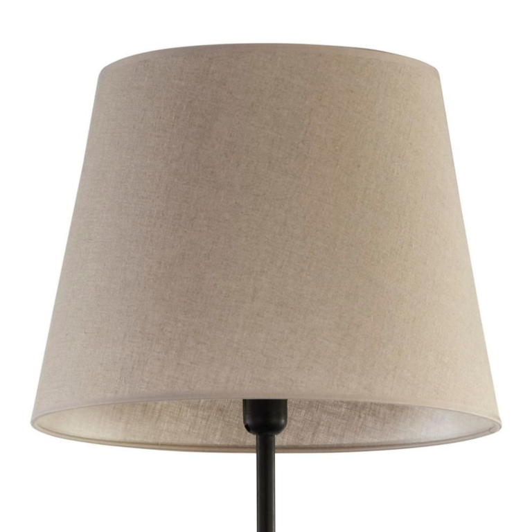 famlights famlights | Stehleuchte Richard in Braun und Schwarz E27