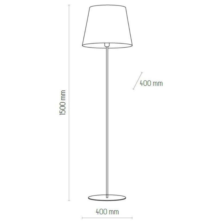 famlights famlights | Stehleuchte Richard in Braun und Schwarz E27