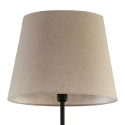 famlights | Stehleuchte Richard in Braun und Schwarz E27