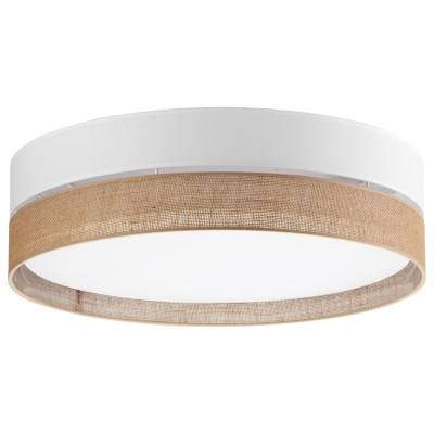 famlights | Deckenleuchte Lias in Weiß und Braun E27 4-flammig 600mm