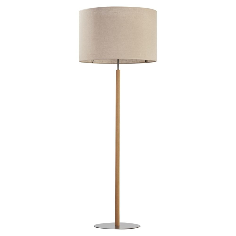 famlights famlights | Stehleuchte Jana in Beige und Schwarz E27