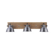 famlights | Wand- und Deckenleuchte Alma in Silber E14 3-flammig
