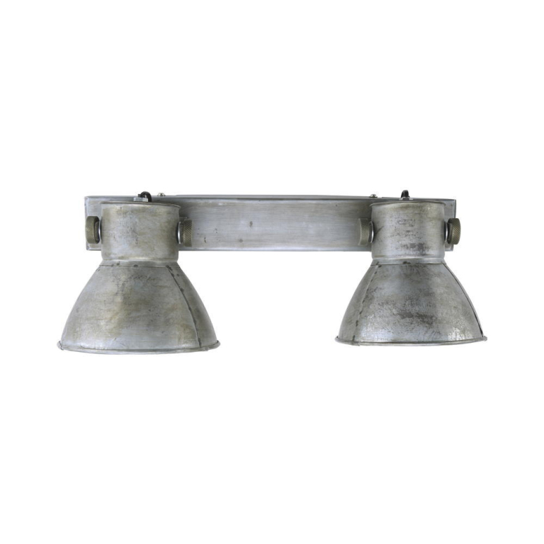 famlights famlights | Wandleuchte Alma in Silber E27 2-flammig