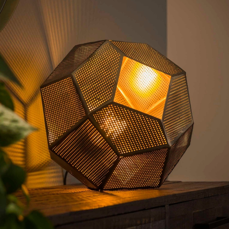 famlights famlights | Tischleuchte Leonie in Kupfer-matt E27