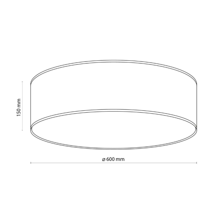 famlights famlights | Deckenleuchte Eliano in Braun E27 4-flammig