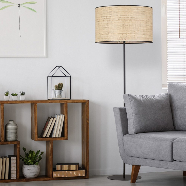 famlights famlights | Stehleuchte Eliano in Braun E27