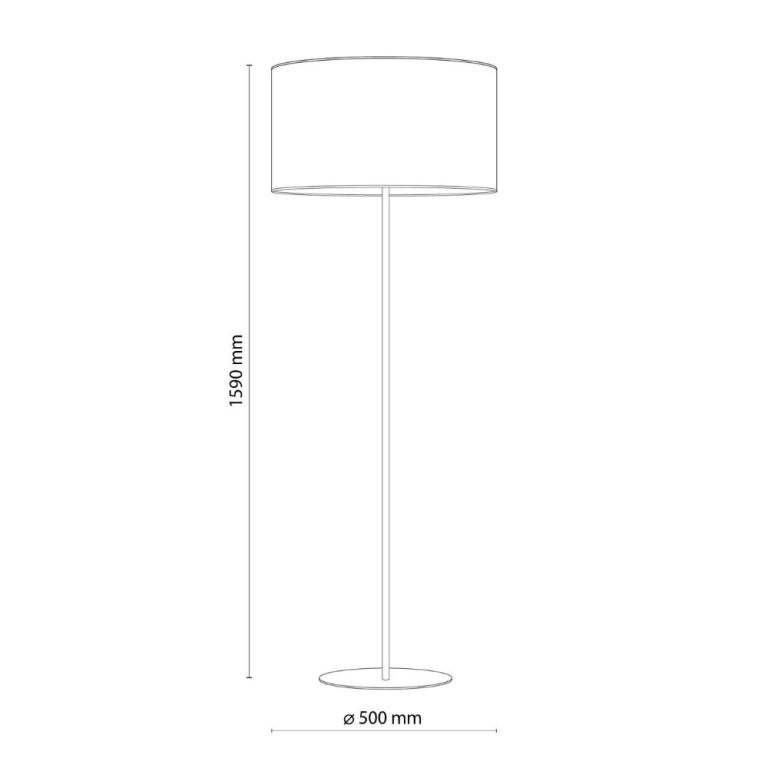 famlights famlights | Stehleuchte Eliano in Braun E27