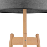 famlights | Stehleuchte Mathea in Braun und Grau E27