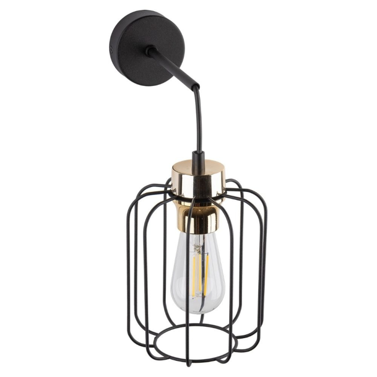 famlights famlights | Wandleuchte Alexa in Schwarz E27